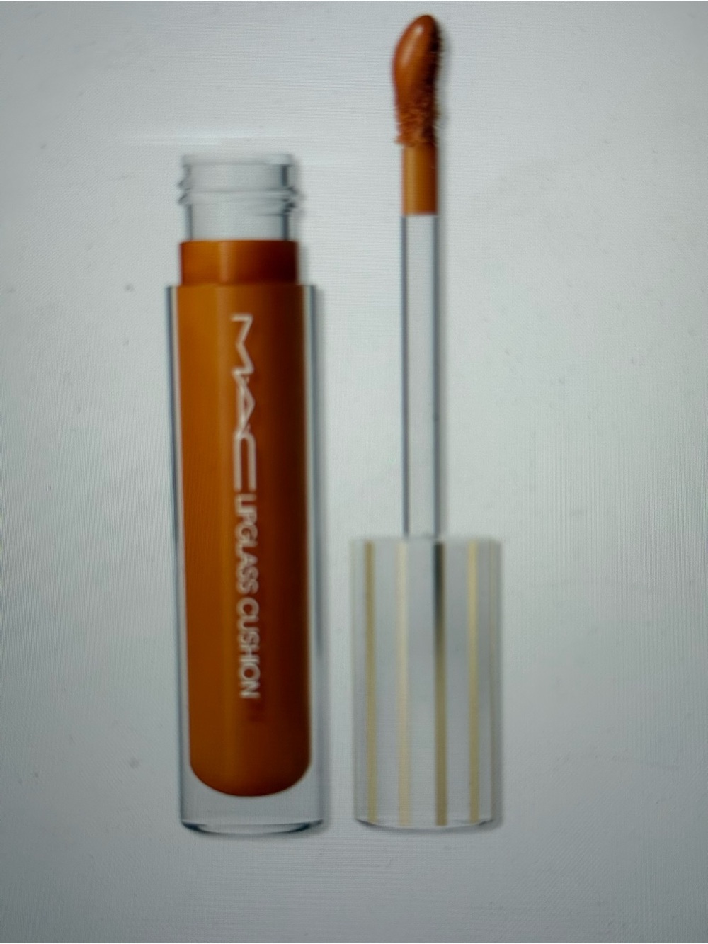 MAC Cosmetics Lipglass Cushion Liquid Lip Gloss - YES Warm Orange NWOT
